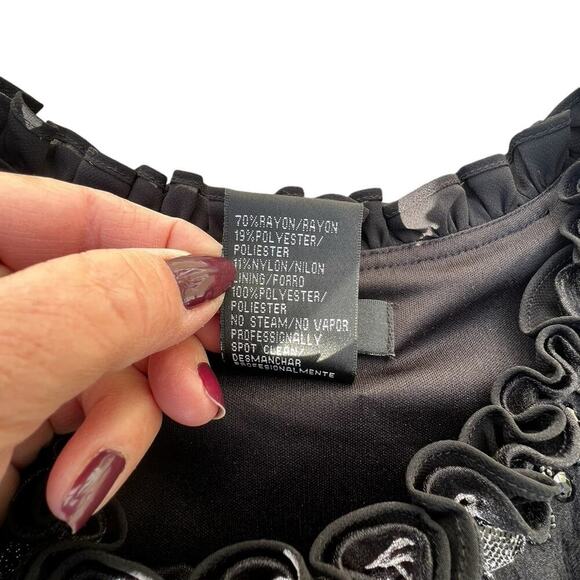 S.L. Fashions 10 PETITE SPECIAL OCCASION dress, black, NWT - Picture 7 of 11